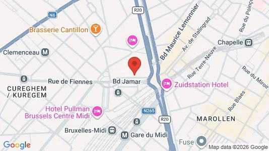 Apartments for rent i Brussels Sint-Gillis - kort over placeringen