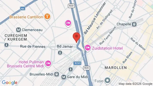 Apartments for rent i Brussels Sint-Gillis - kort over placeringen