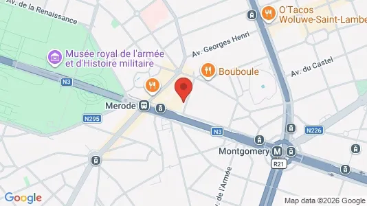 Apartments for rent i Brussels Etterbeek - kort over placeringen