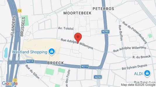 Apartments for rent i Brussels Anderlecht - kort over placeringen