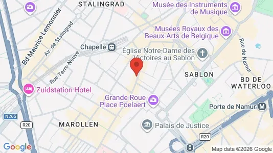 Apartments for rent i Stad Brussel - kort over placeringen