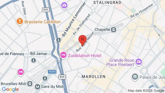 Apartments for rent i Stad Brussel - kort over placeringen