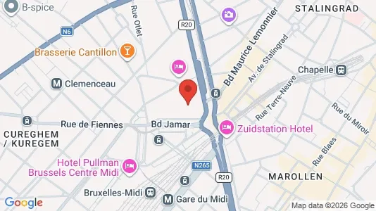 Apartments for rent i Brussels Sint-Gillis - kort over placeringen