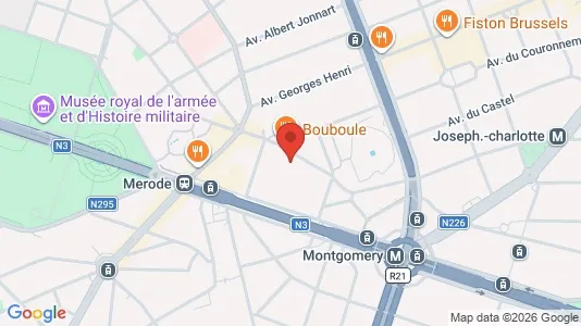Apartments for rent i Brussels Etterbeek - kort over placeringen