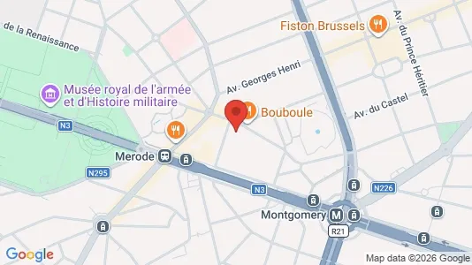 Apartments for rent i Brussels Etterbeek - kort over placeringen