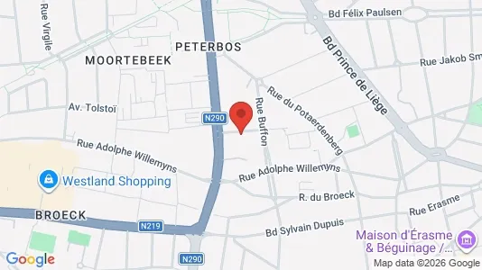 Apartments for rent i Brussels Anderlecht - kort over placeringen