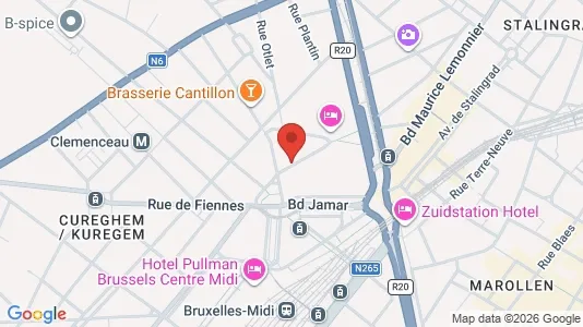 Apartments for rent i Brussels Anderlecht - kort over placeringen