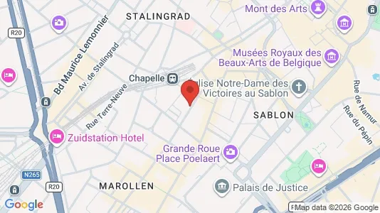 Apartments for rent i Stad Brussel - kort over placeringen