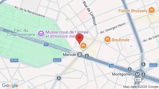 Apartments for rent i Brussels Etterbeek - kort over placeringen