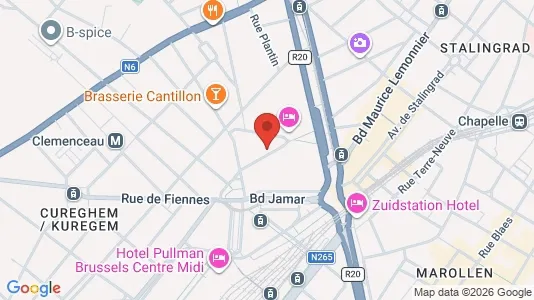 Apartments for rent i Brussels Anderlecht - kort over placeringen