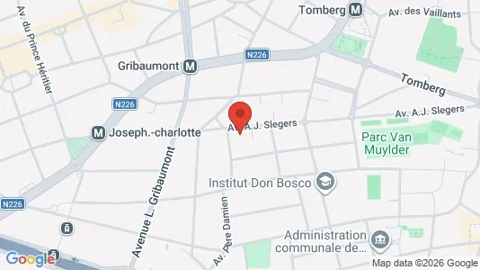 Apartments for rent i Brussels Sint-Lambrechts-Woluwe - kort over placeringen