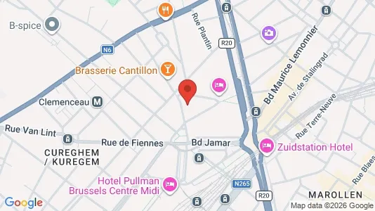 Apartments for rent i Brussels Anderlecht - kort over placeringen