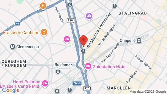 Apartments for rent i Stad Brussel - kort over placeringen