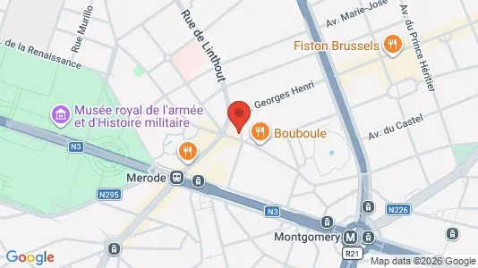 Apartments for rent i Brussels Etterbeek - kort over placeringen