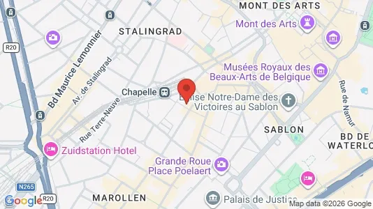Apartments for rent i Stad Brussel - kort over placeringen