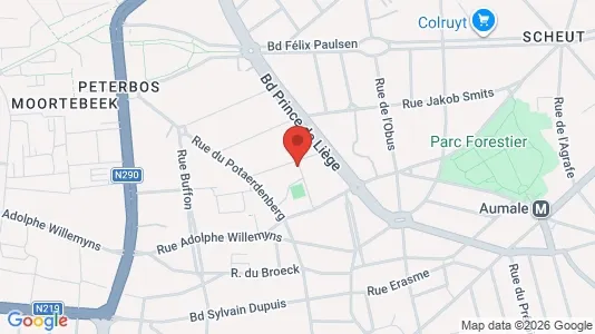 Apartments for rent i Brussels Anderlecht - kort over placeringen