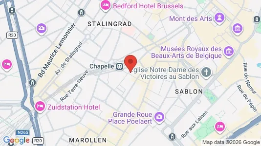 Apartments for rent i Stad Brussel - kort over placeringen