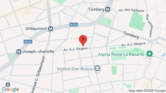 Apartments for rent i Brussels Sint-Lambrechts-Woluwe - kort over placeringen