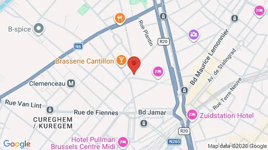 Apartments for rent i Brussels Anderlecht - kort over placeringen