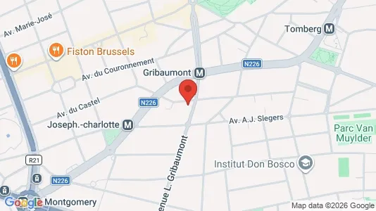 Apartments for rent i Brussels Sint-Lambrechts-Woluwe - kort over placeringen