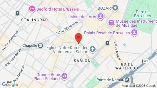 Apartments for rent i Stad Brussel - kort over placeringen