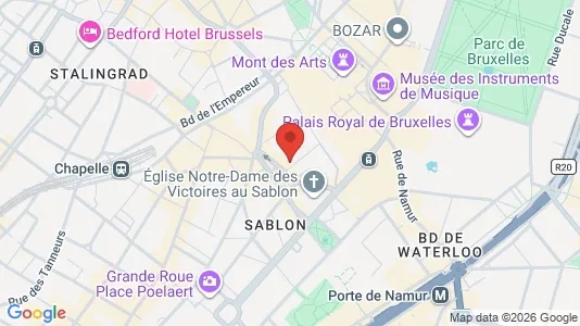 Apartments for rent i Stad Brussel - kort over placeringen