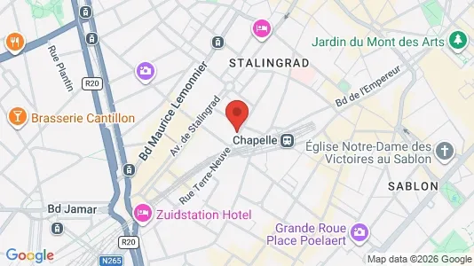 Apartments for rent i Stad Brussel - kort over placeringen