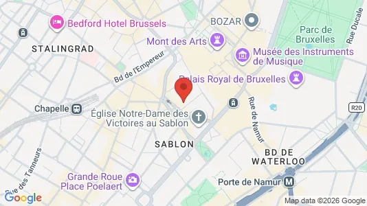 Apartments for rent i Stad Brussel - kort over placeringen