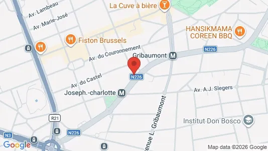Apartments for rent i Brussels Sint-Lambrechts-Woluwe - kort over placeringen