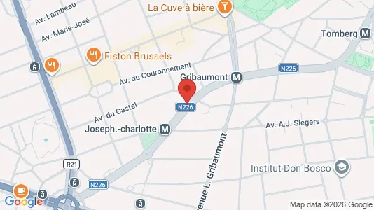 Apartments for rent i Brussels Sint-Lambrechts-Woluwe - kort over placeringen
