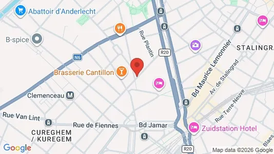 Apartments for rent i Brussels Anderlecht - kort over placeringen