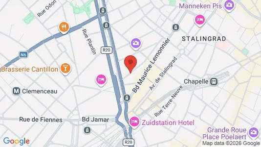 Apartments for rent i Stad Brussel - kort over placeringen