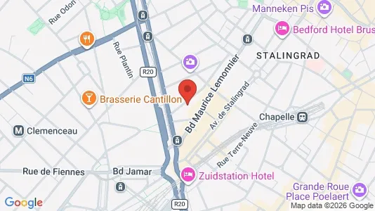 Apartments for rent i Stad Brussel - kort over placeringen