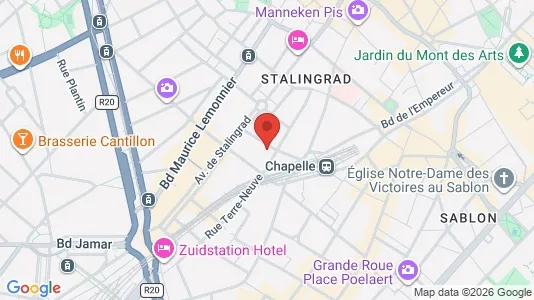 Apartments for rent i Stad Brussel - kort over placeringen