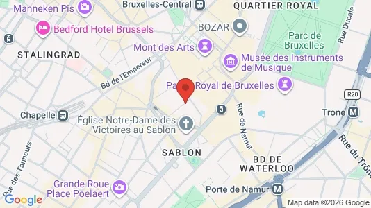 Apartments for rent i Stad Brussel - kort over placeringen