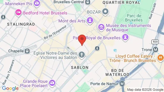 Apartments for rent i Stad Brussel - kort over placeringen