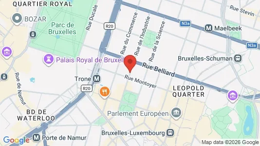 Apartments for rent i Stad Brussel - kort over placeringen