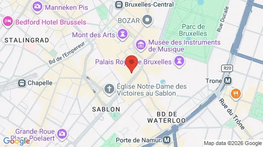 Apartments for rent i Stad Brussel - kort over placeringen