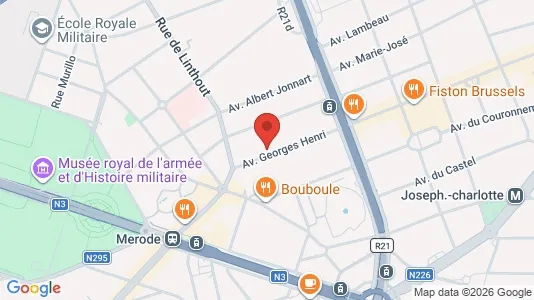 Apartments for rent i Brussels Sint-Lambrechts-Woluwe - kort over placeringen