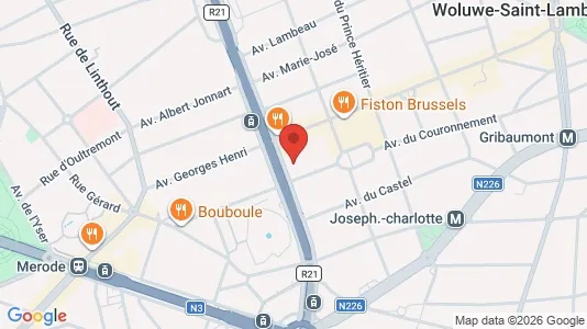 Apartments for rent i Brussels Sint-Lambrechts-Woluwe - kort over placeringen