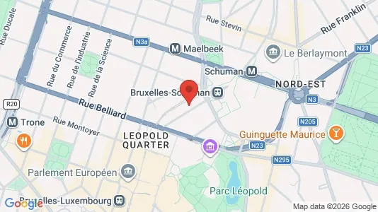Apartments for rent i Brussels Etterbeek - kort over placeringen