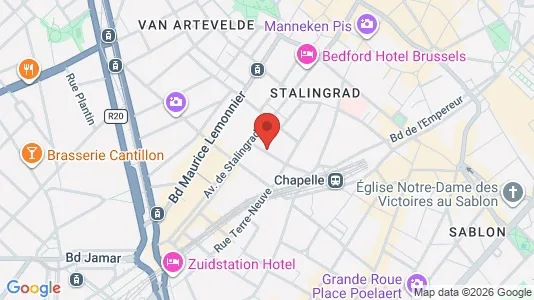 Apartments for rent i Stad Brussel - kort over placeringen