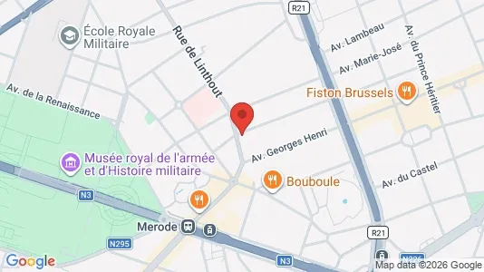 Apartments for rent i Brussels Sint-Lambrechts-Woluwe - kort over placeringen