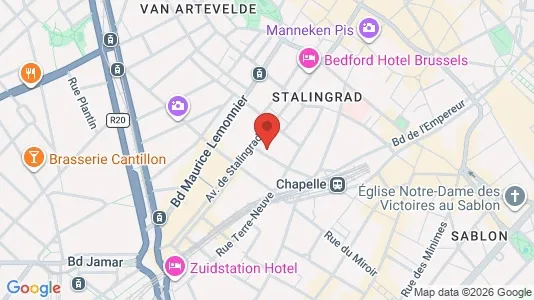Apartments for rent i Stad Brussel - kort over placeringen