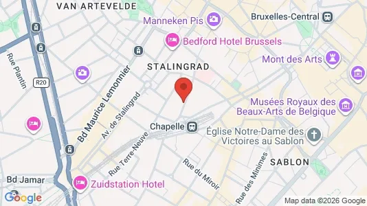 Apartments for rent i Stad Brussel - kort over placeringen