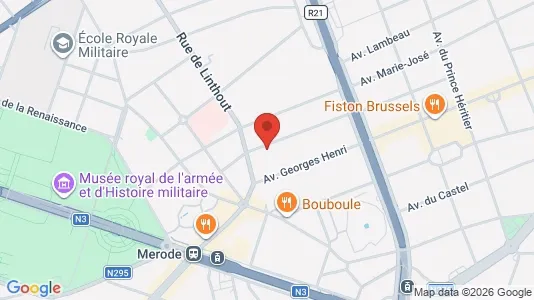 Apartments for rent i Brussels Sint-Lambrechts-Woluwe - kort over placeringen