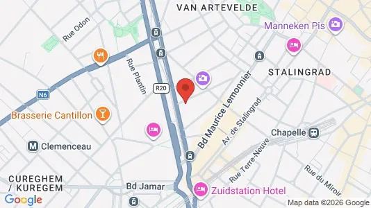 Apartments for rent i Stad Brussel - kort over placeringen