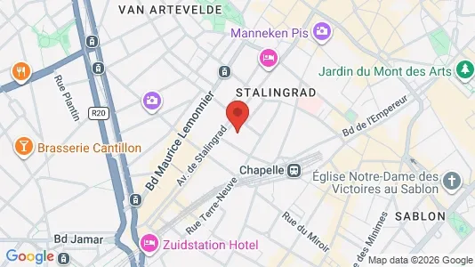 Apartments for rent i Stad Brussel - kort over placeringen