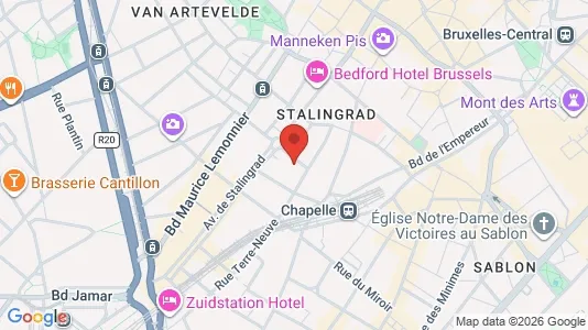 Apartments for rent i Stad Brussel - kort over placeringen
