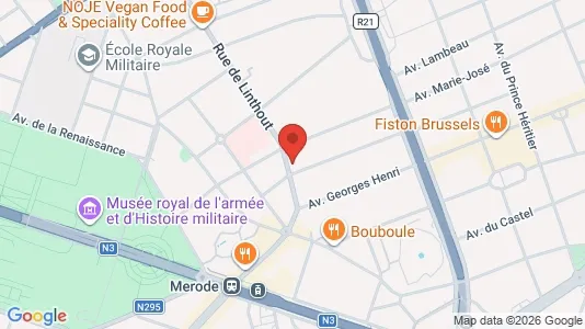 Apartments for rent i Brussels Sint-Lambrechts-Woluwe - kort over placeringen